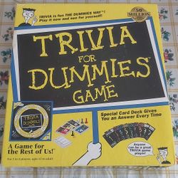 Trivia for Dummies Game Board Game