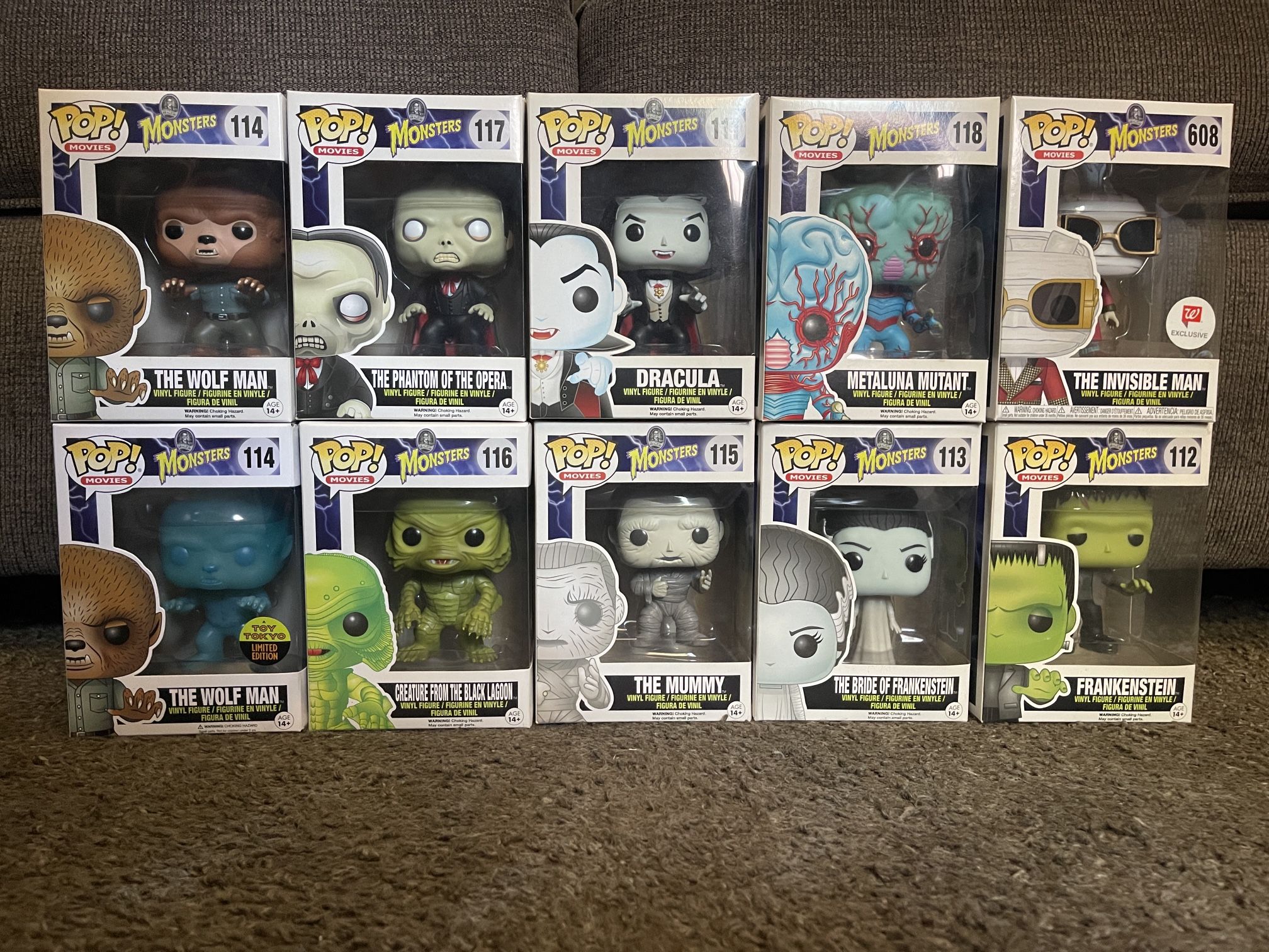 Funko Pop Universal Monsters Series 1 Collection