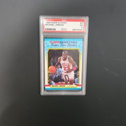 1988 FLEER STICKER Michael Jordan #7