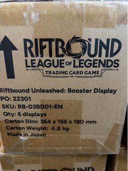 Riftbound Unleashed Booster Box Case