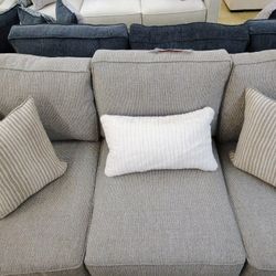 2 Piece Curved Cuddler Sofa 