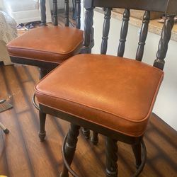 Vintage Swivel Bar Stools 