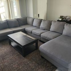 Large Sectional Couch With Coffee Table