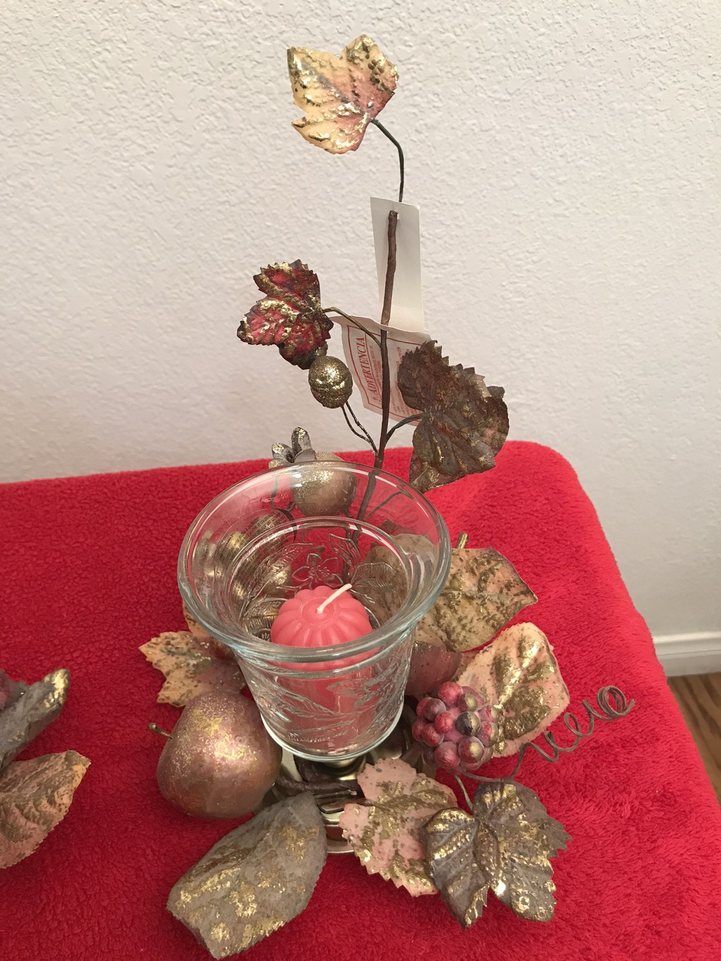 Handmade Christmas candle holders