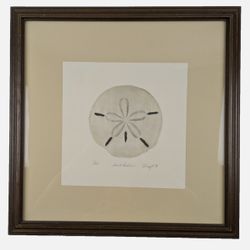 Winget "Sand Dollar" 1978 Limited Edition Etching Print #11/400