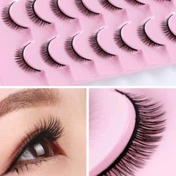 Fake Eyelashes Strip,7Pairs Natural False Eyelashe