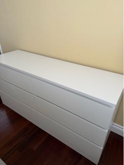 6-drawer dresser, white