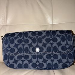 Coach Brook Flap Denim Bag