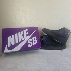 Nike SB Zoom Blazer Mid Premium Deconstructed Midnight Navy Black Men Size 8