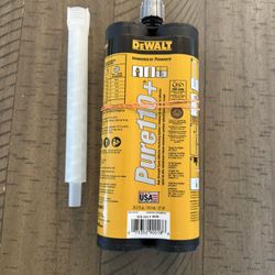 4 DeWALT Pure110+ Epoxy Injection Adhesive Anchoring System 21 Oz