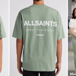 All Saints Underground Oversize Organic Cotton Graphic T-Shirt

 Mens Large NEW