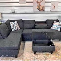 Nee Sectional Couch With Ottoman 