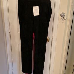 Joh Soft Velveteen Black Pants Size Small