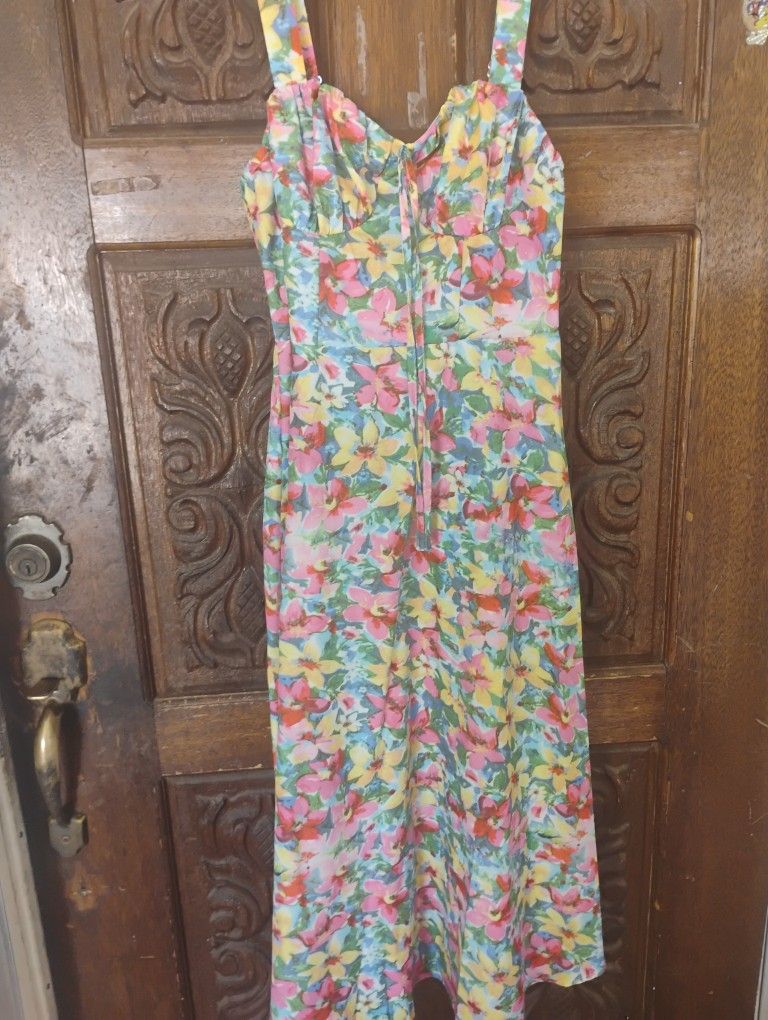 Bohemian Women's Long Dress Small