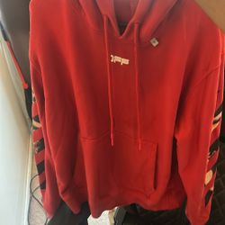Red Off White Hoodie 