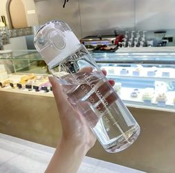 Large Capacity Transparent Water Bottle 