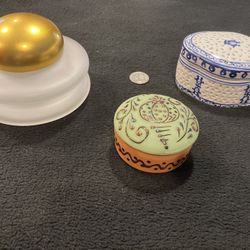 Lot Of Three Trinket Boxes