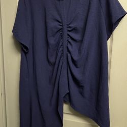 Navy Blue Blouse 