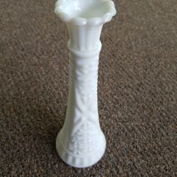 Milk Glass Flower Vase