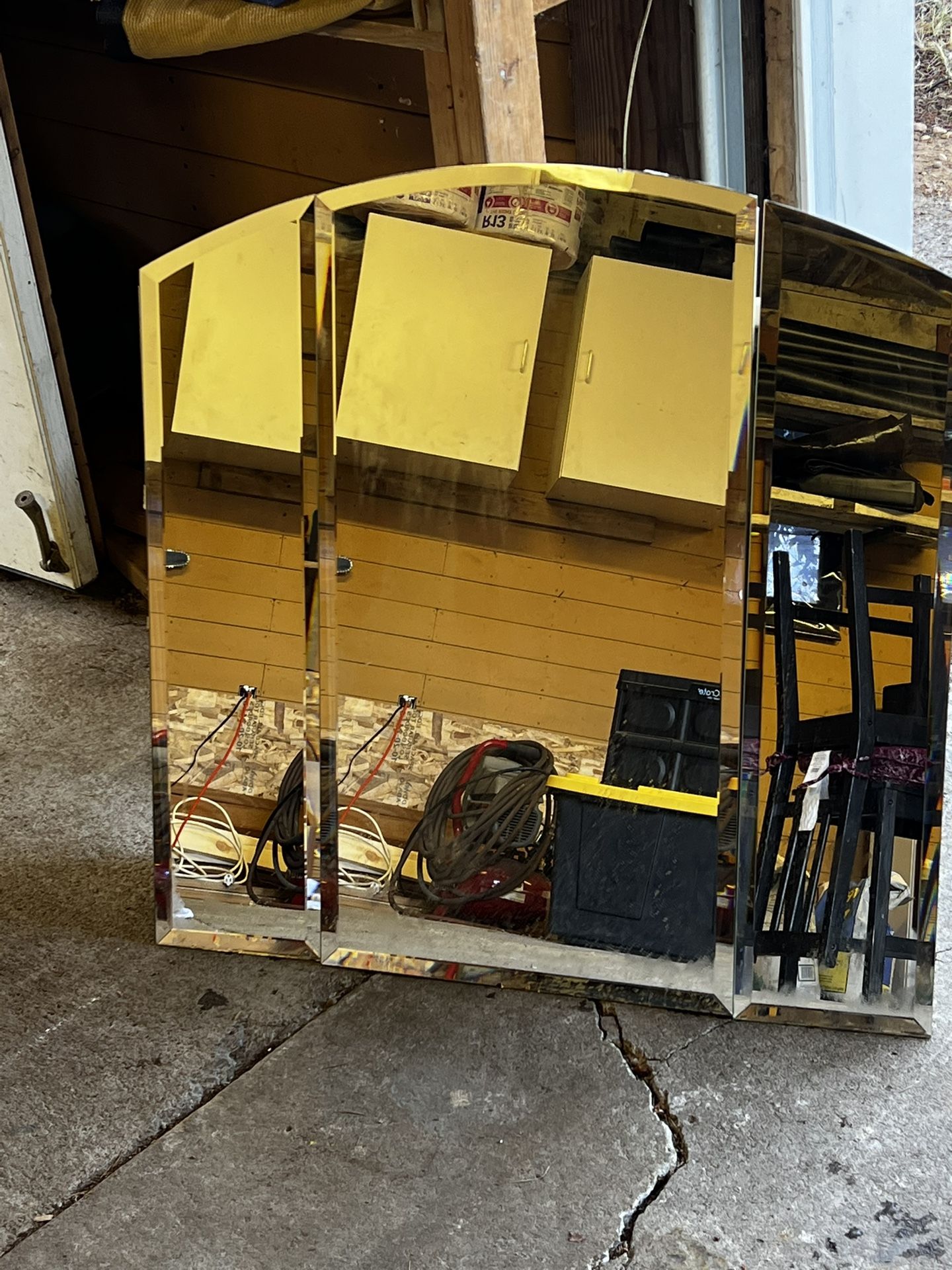 Bathroom vanity Mirror And Storage