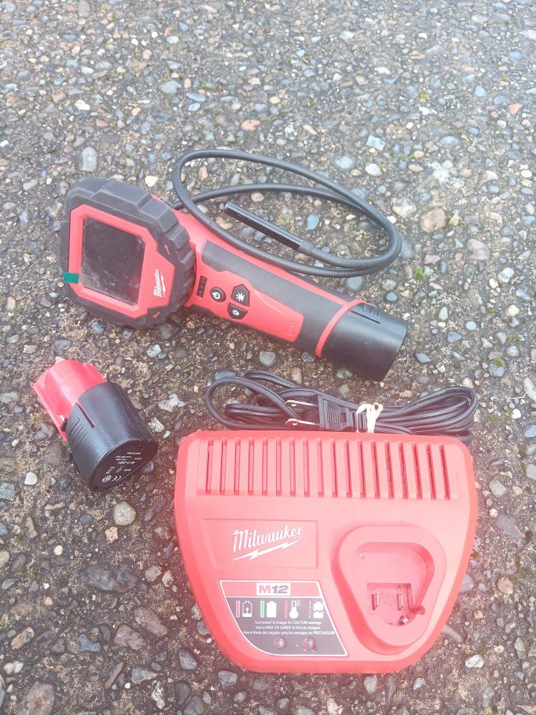 Milwaukee M12 Inspection Camara 2314 with 2 aftermarket batteries & Charger Excellent Condition. For Pick Up Fremont. No Low Ball Offers. No Trades 