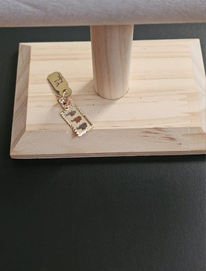 14k Gold Tri Color Pendant