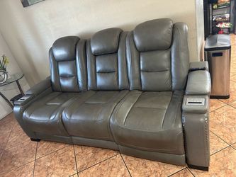 Leather recliner