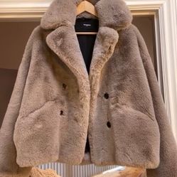 Brand New The Kooples fake fur