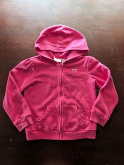 Girls Zip Up Hoodie with heart Size 6 - Everett, WA