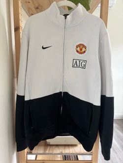 Nike Manchester United Football Soccer Track Jacket Size XL Official Vintage