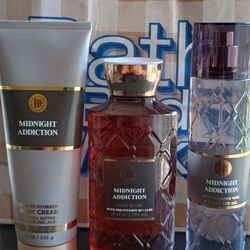 Midnight Addiction Bath And Body Works Trio