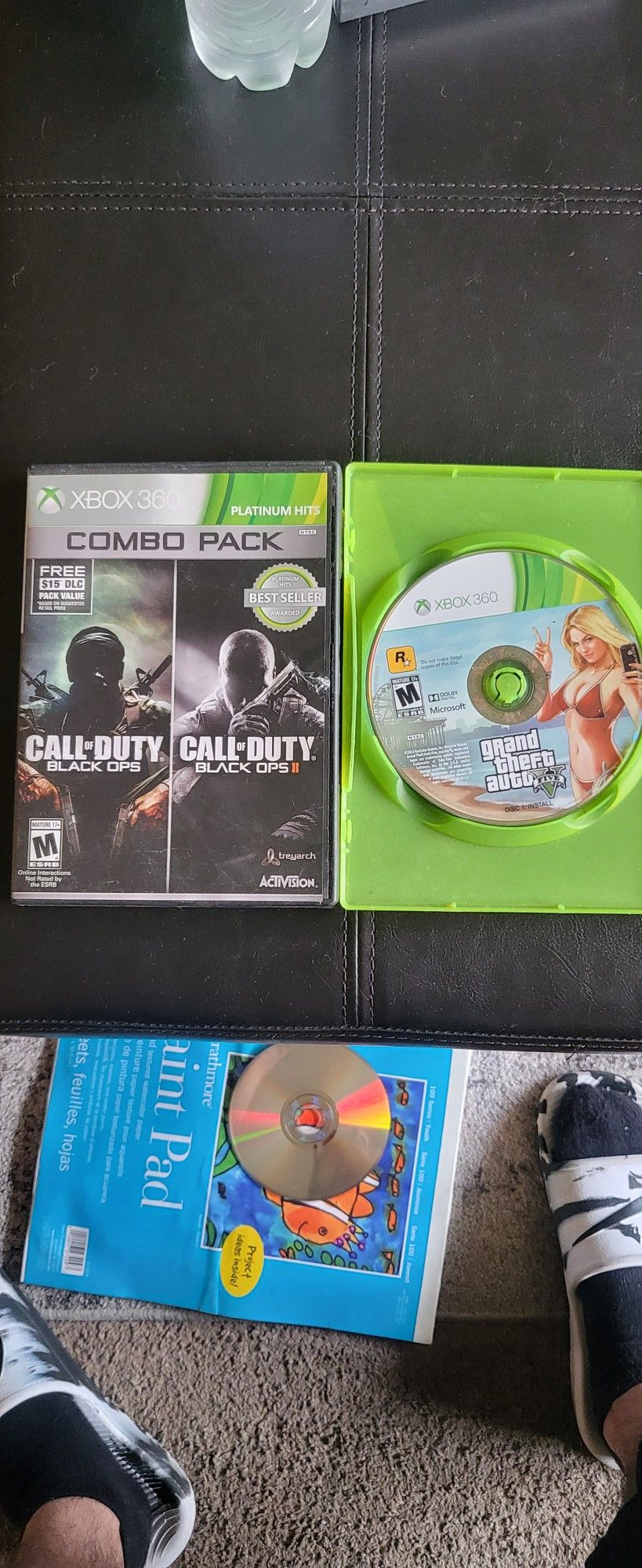 Call of Duty Black Ops I and II Combo Pack and GTA5 for Xbox 360