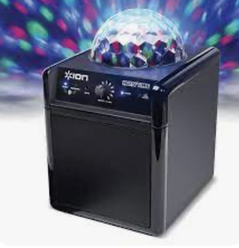 ion Audio Party Power Blue Tooth Speaker With Moving Multicolored Party Lights *Super Fun Party Time For Kids Too