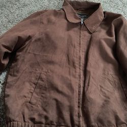 Men's Size XL Brown Suede Jacket