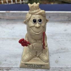 Russ Berrie "World's Greatest Husband_ 1970's Retro Nostalgia Figurine Trophy