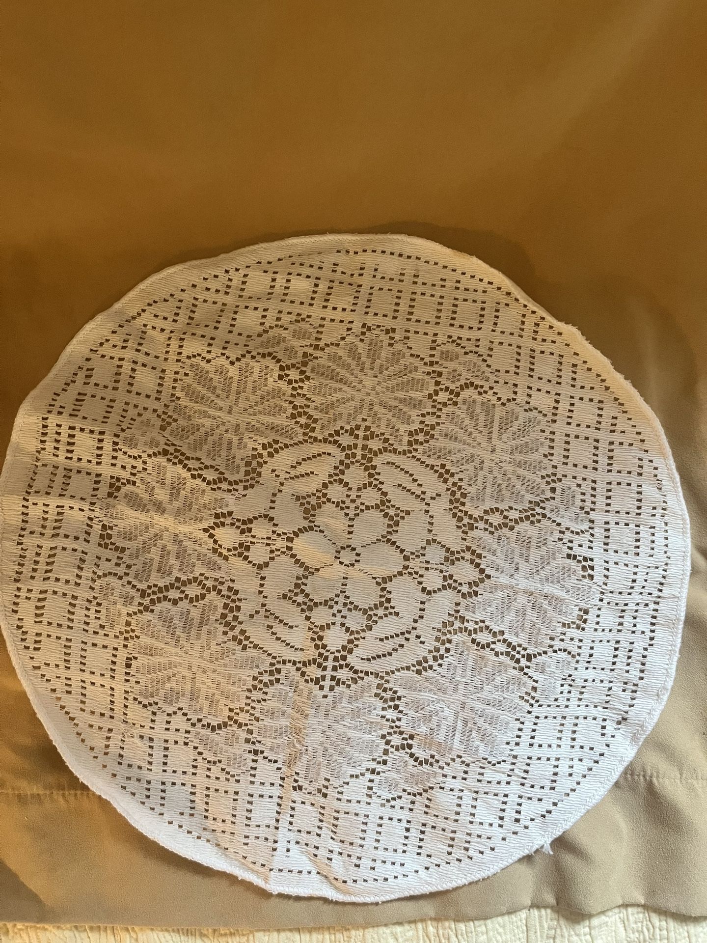 Vintage Lace Table Doily Tablecloth 