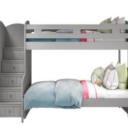 Twin Full Bunk Bed, Bunkie Boards Included. 