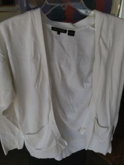 White stainless sweater