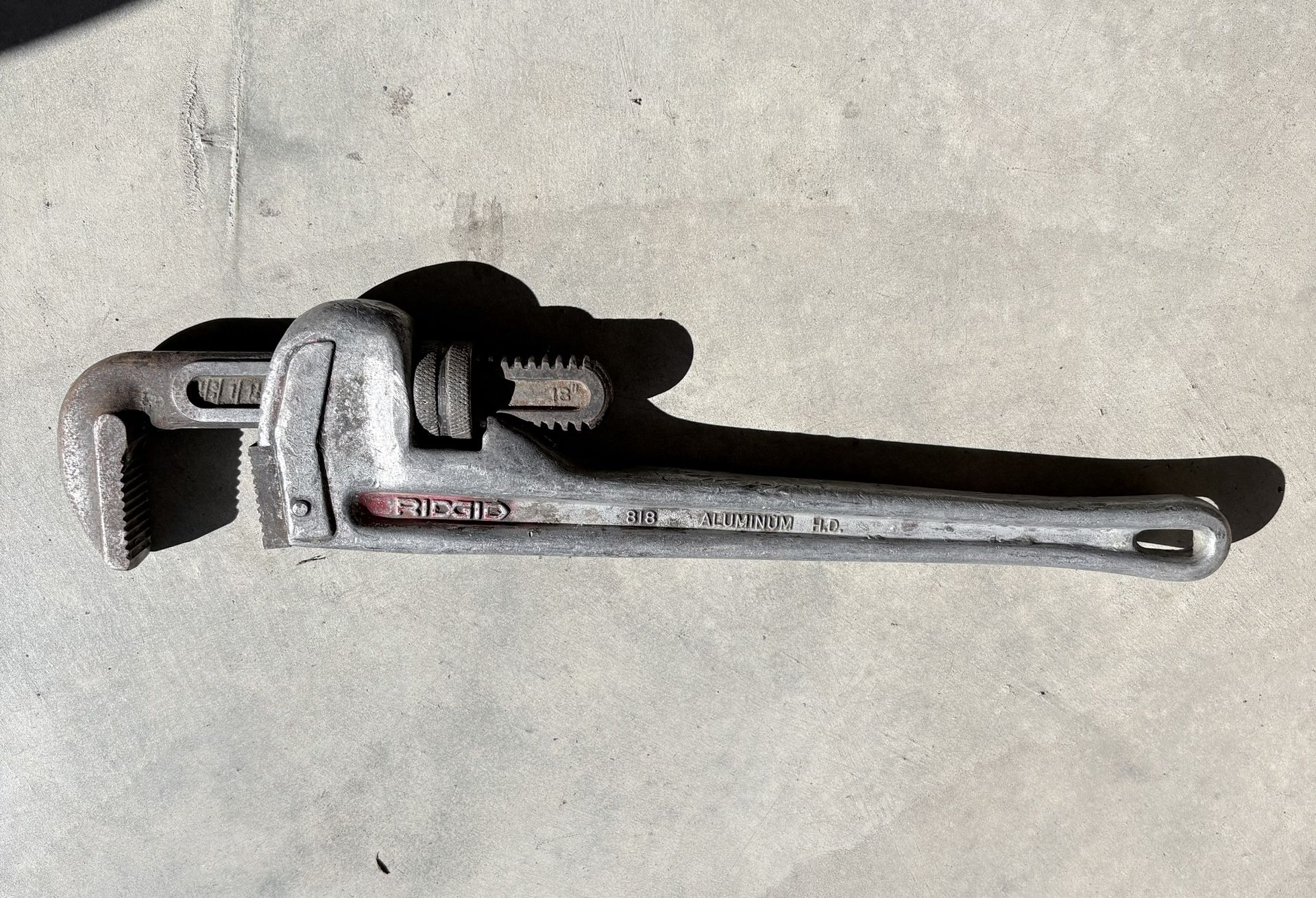 Ridgid 18” Aluminum Pipe Wrench