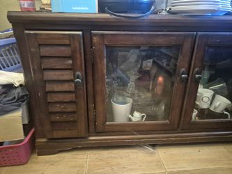 Wooden MEDIA Comsole Entertainment Cabinet