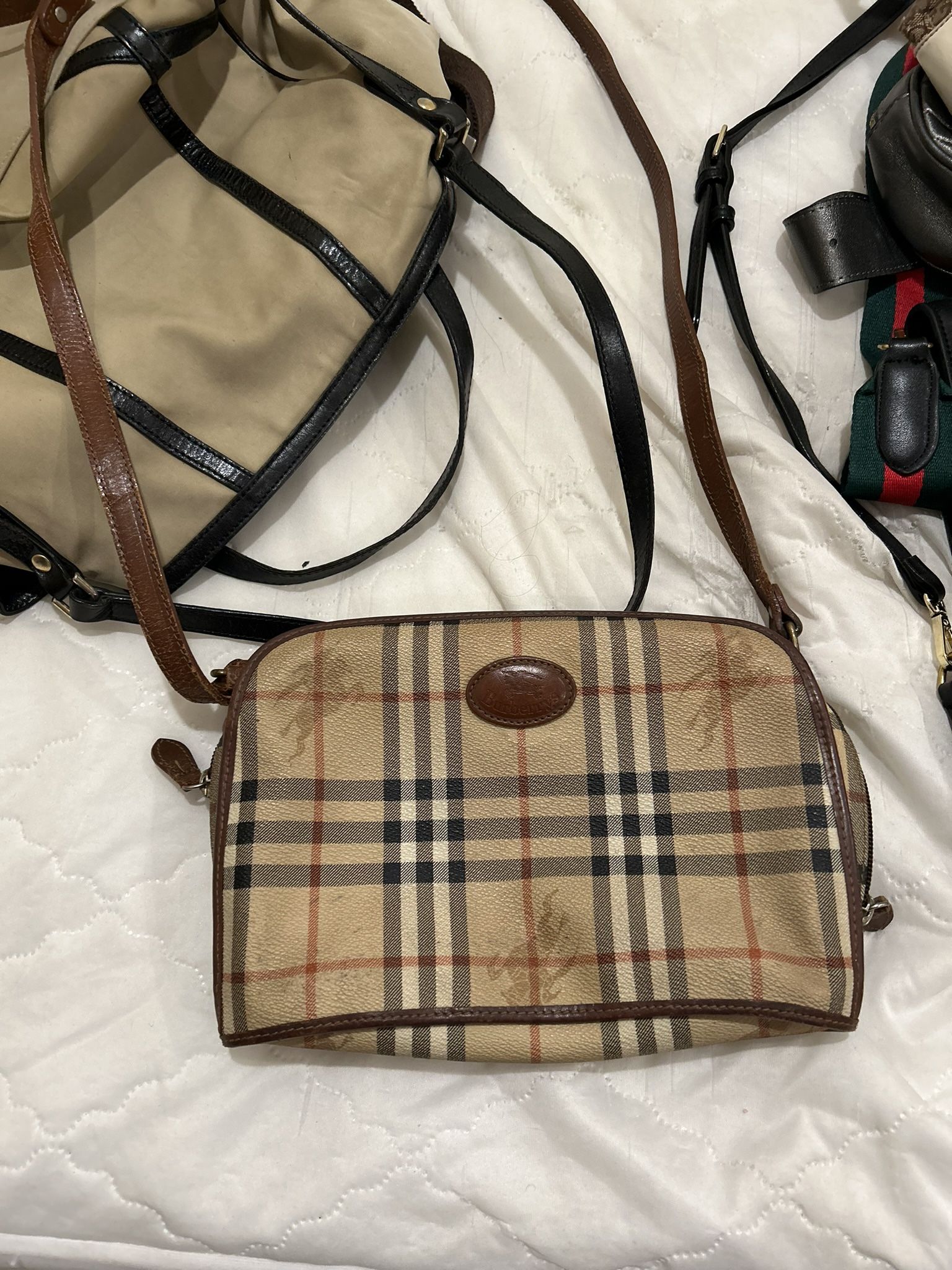 Authentic Vintage Burberry Crossbody Bag