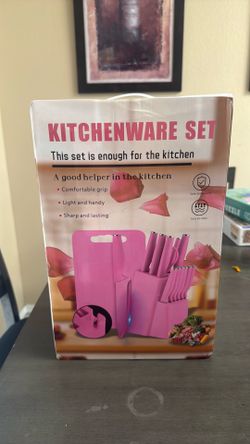 Kitchen knife, set pink brand new