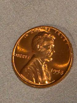 1958 P Lincoln Wheat Penny US Cent unc