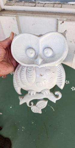 Vintage 1970's Sexton Cast Aluminum Owl Wall Art Decor 🦉