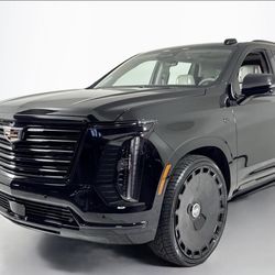 26” GIOVANNA WHEELS  GLOSS BLACK FLOATING CAP RIMS For Cadillac Suburban Tahoe silverado 