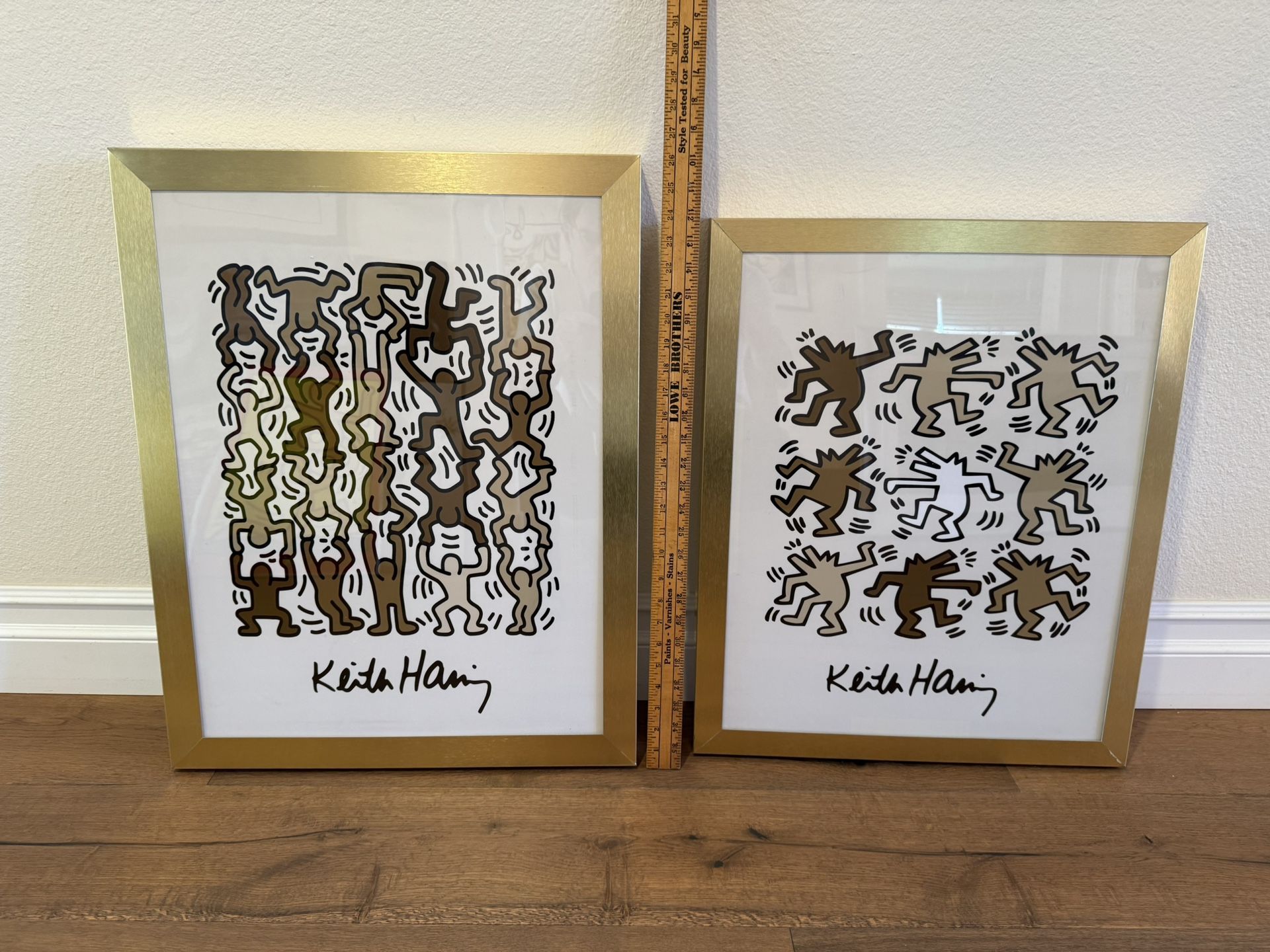 2 Keith Haring Framed Art Prints