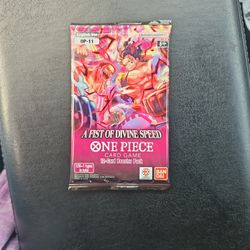 TCG: One Piece OP11 A Fist of Divine Speed Single Pack Card English (Sealed )