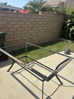 Metal Frame Outside Table
