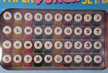 40Pc paper 3/4" steel die cast punch set by cutting edge