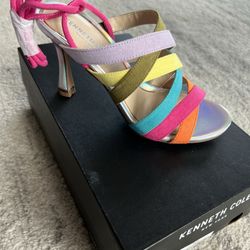 Kenneth Cole Blanche Wrap Strappy Heeled Sandal Size 5.5